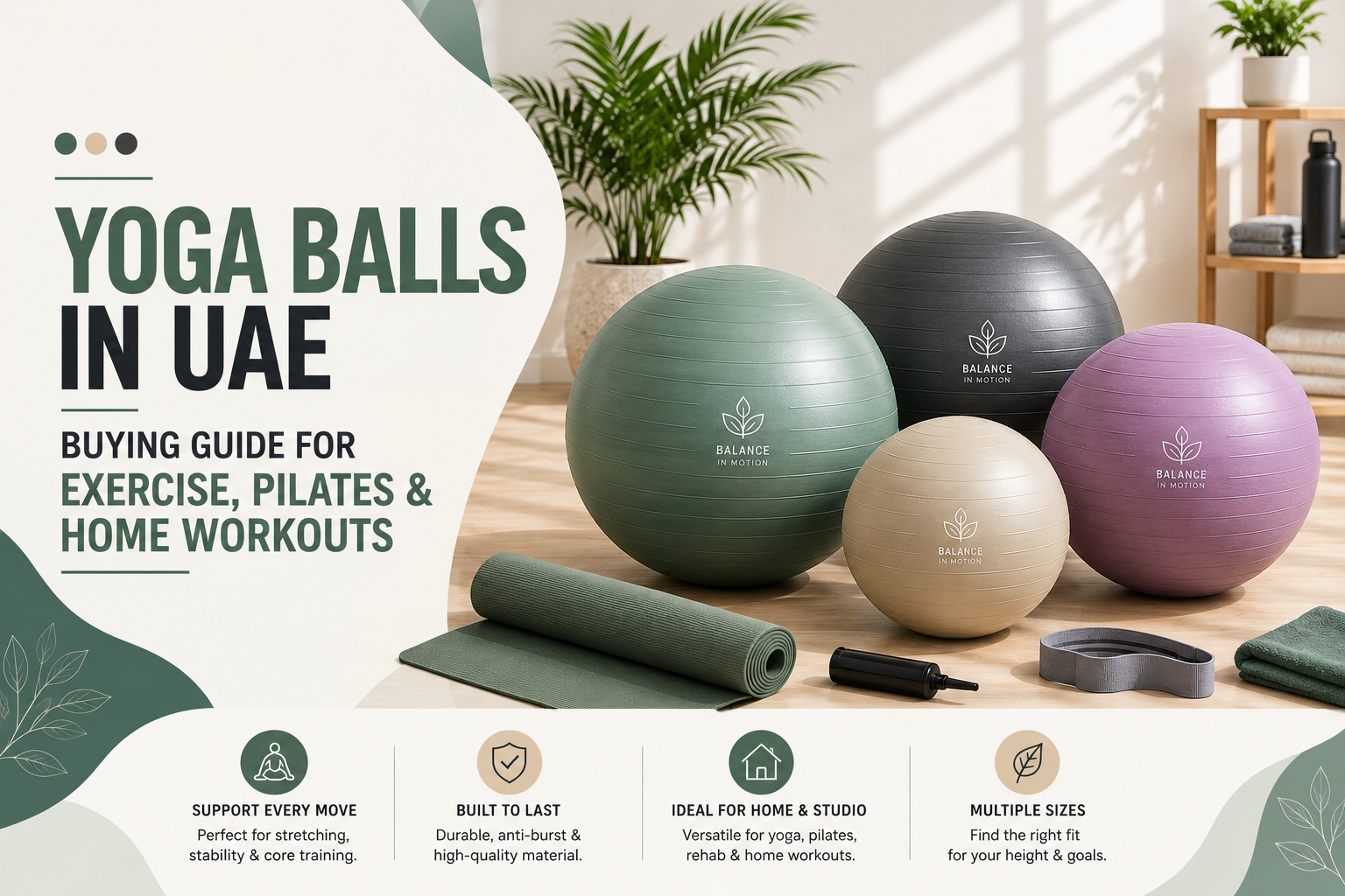 Yoga Balls in UAE | Complete Buying Guide for Exercise, Pilates & Home Workouts