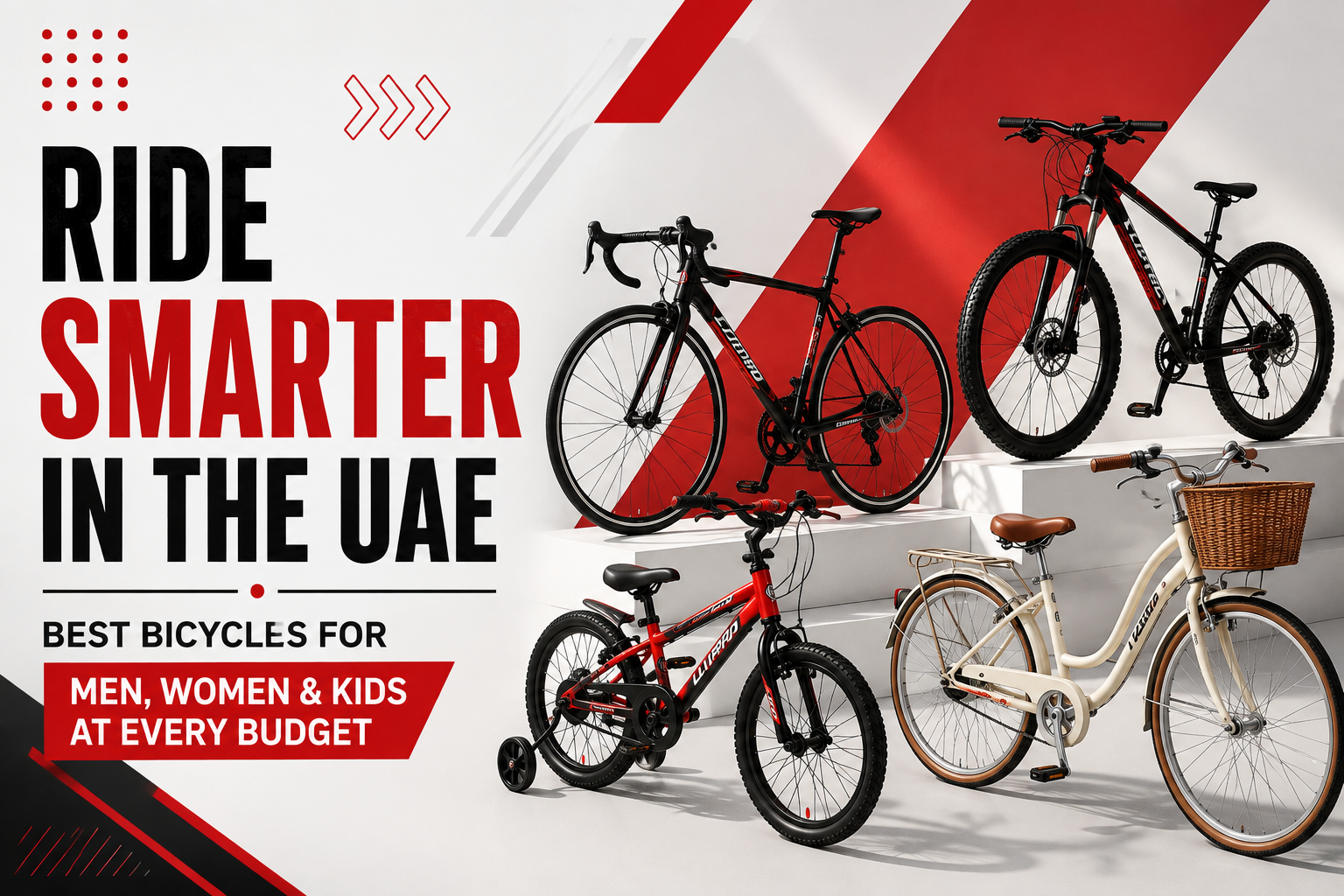 Ride Smarter in the UAE | Best Bicycles for Men, Women & Kids at Every Budget