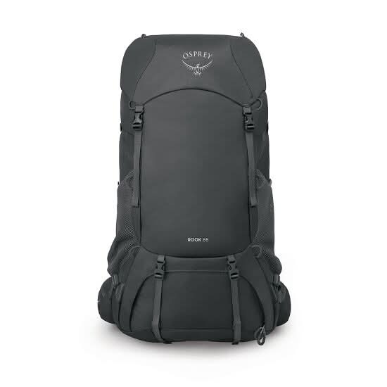 Osprey Rook 65 Backpack – Hiking, Travel, Dark Charcoal/Silver Lining, One Size