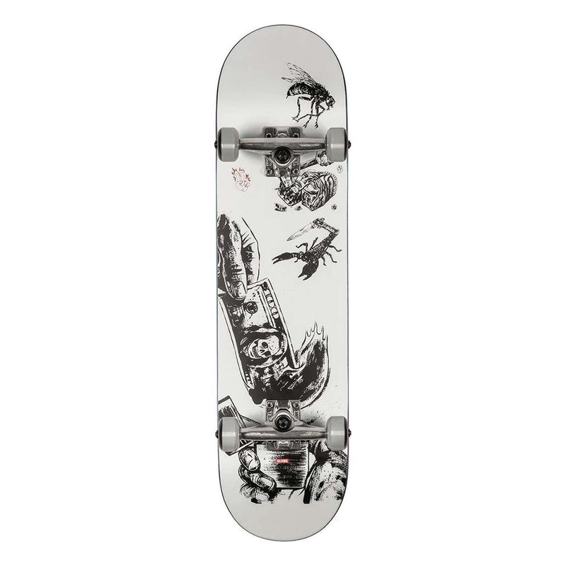 Globe G1 Hard Luck G1 Hard Luck White/Black 8.0FU Skateboard