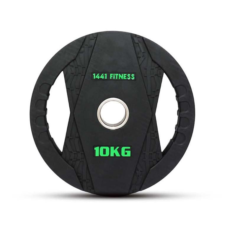 1441 Fitness Black Rubber Dual Grip Plate - 2.5 kg to 20 Kg (Sold as per Piece) 10 KG
