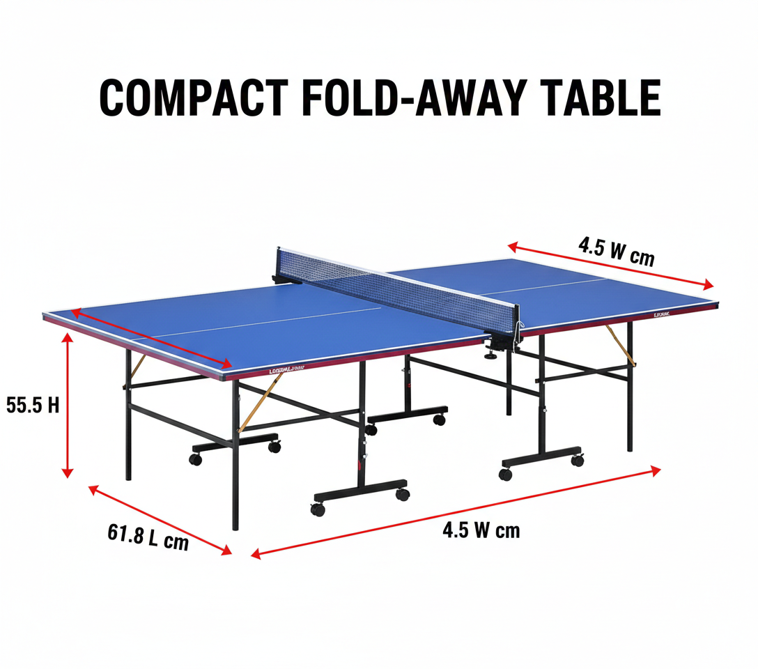 MF Indoor Table Tennis Table Foldable with Post and Net