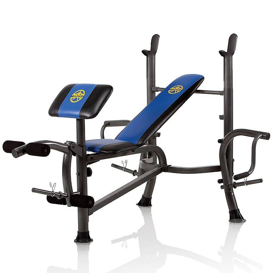 Marcy WM‑367 Standard Weight Bench – Home Gym Bench with Leg Attachments
