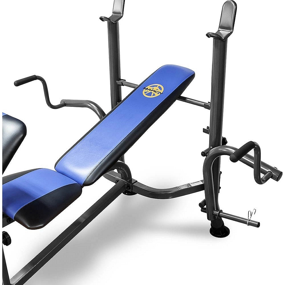 Marcy WM‑367 Standard Weight Bench – Home Gym Bench with Leg Attachments