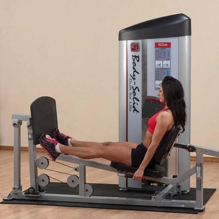 Body-Solid PC2 Leg Press & Calf Raise Machine with 210lb Stack | Lower Body Gym Equipment
