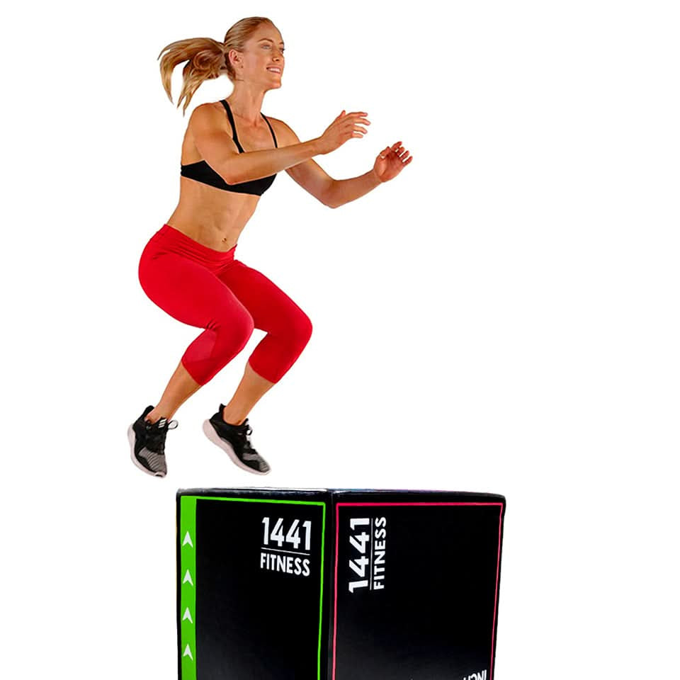 1441 Fitness 3 in 1 Foam Plyometric Box (Plyo box)