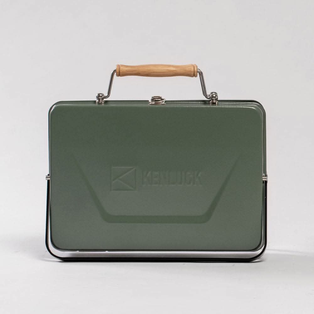 Kenluck Buddy Grill, Portable Barbeque Grill, Olive Matte Green