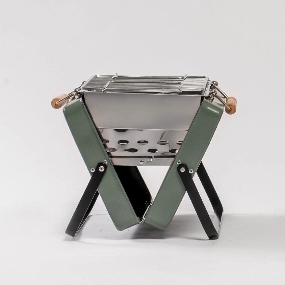 Kenluck Buddy Grill, Portable Barbeque Grill, Olive Matte Green