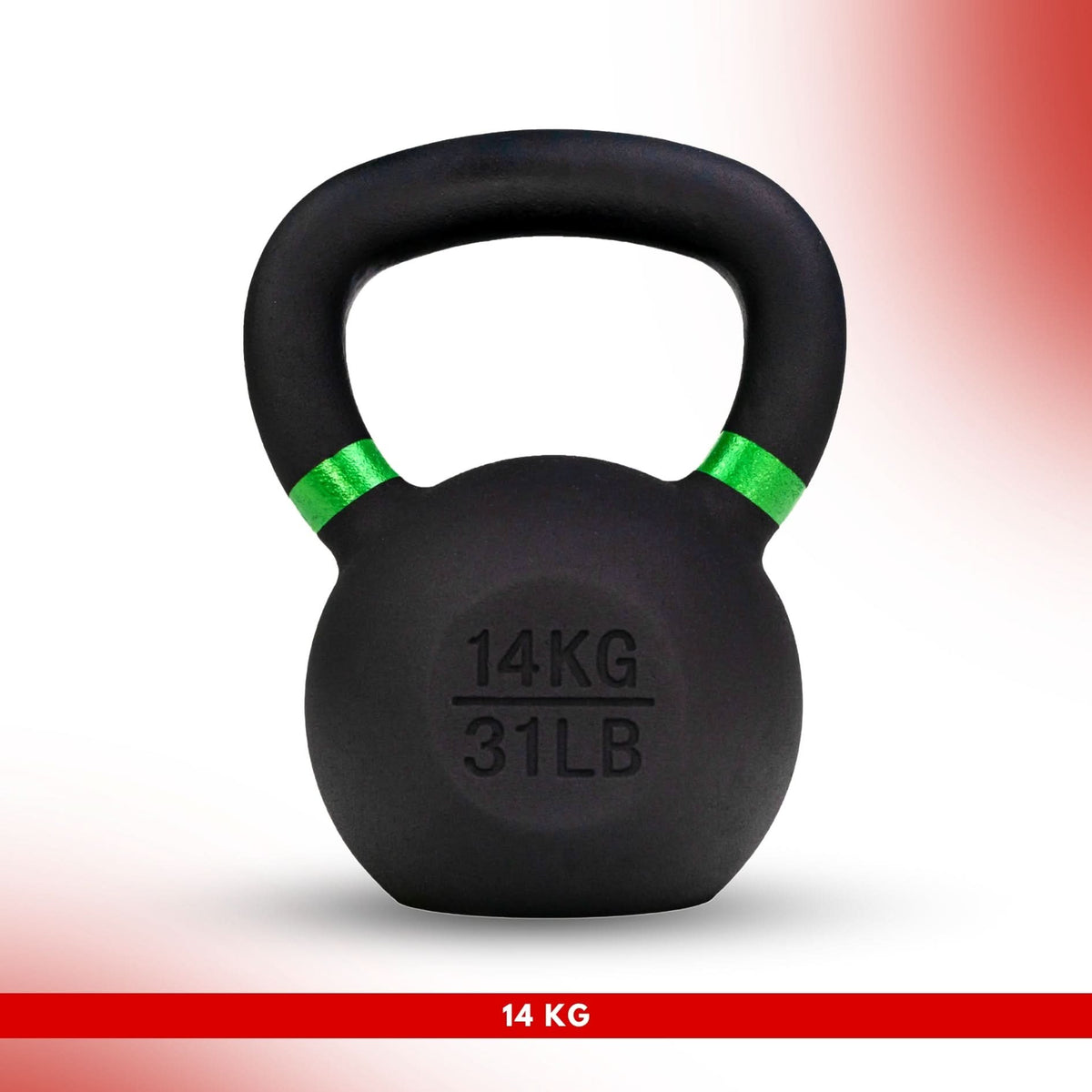 leom Fitness Powder Coated Cast Iron KettleBell - (KG)