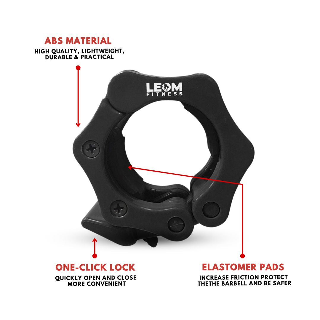 Leom Fitness Barbell Collars, 50mm