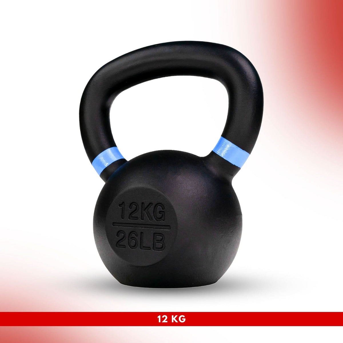 leom Fitness Powder Coated Cast Iron KettleBell - (KG) 12.00 KG