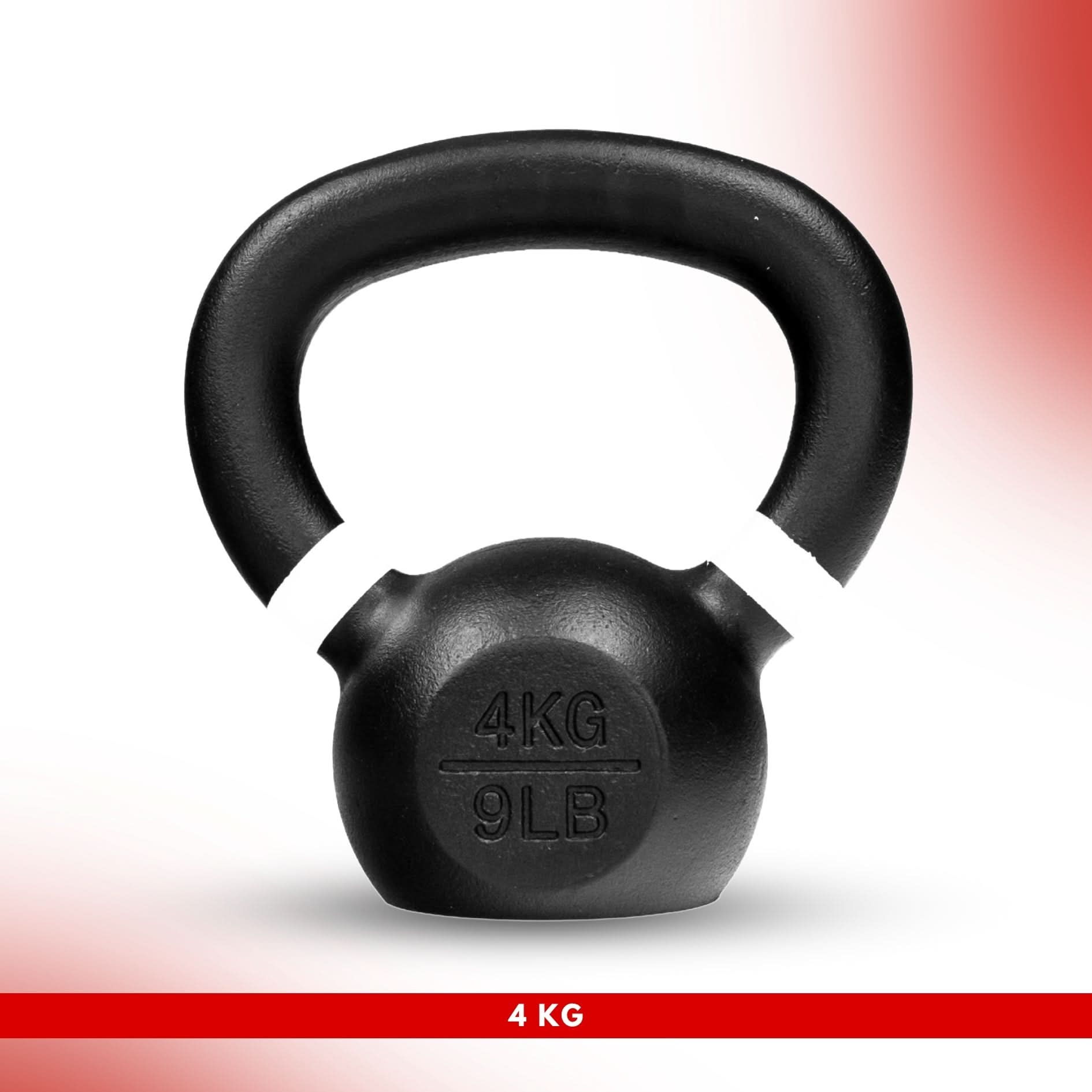 leom Fitness Powder Coated Cast Iron KettleBell - (KG)