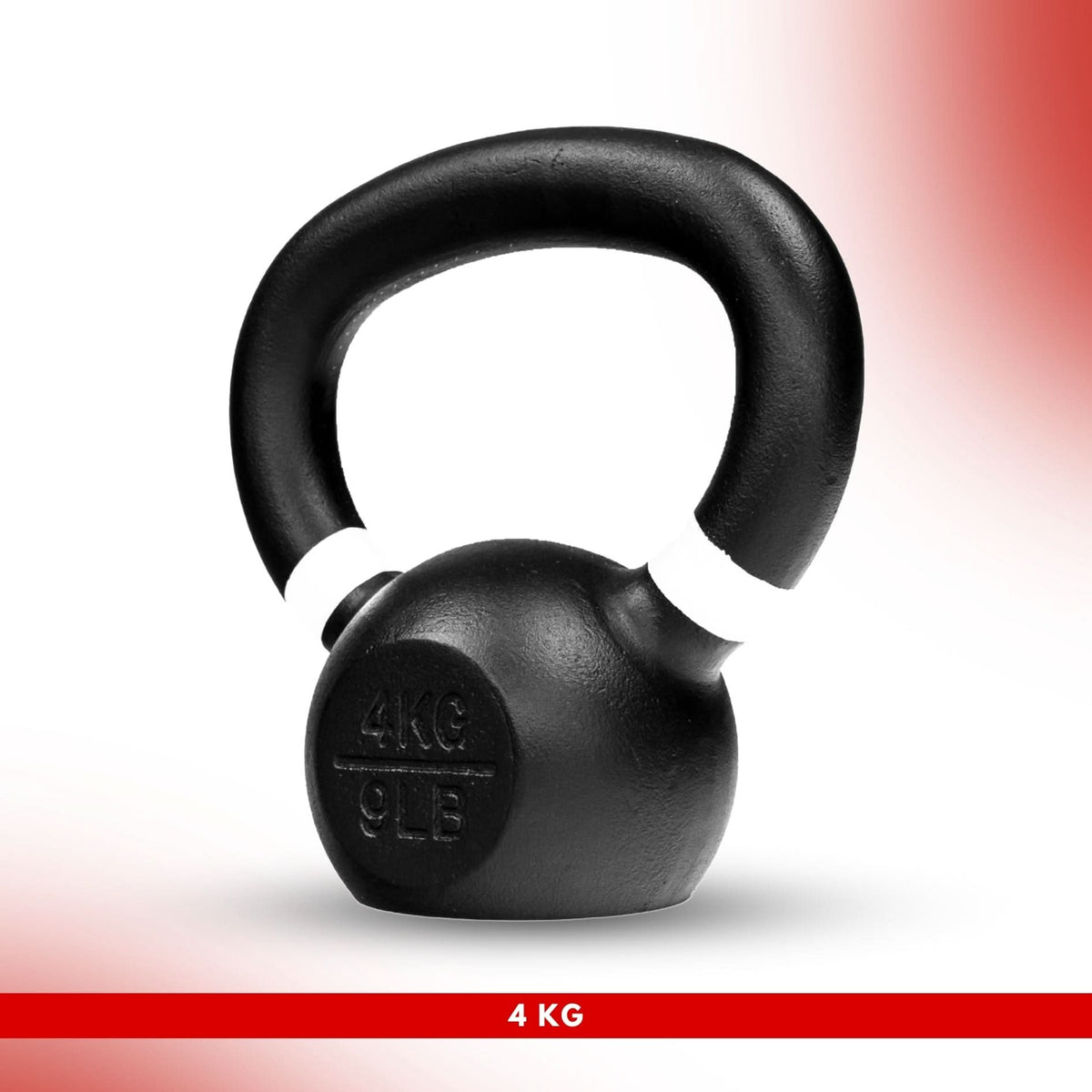 leom Fitness Powder Coated Cast Iron KettleBell - (KG) 4.00 KG