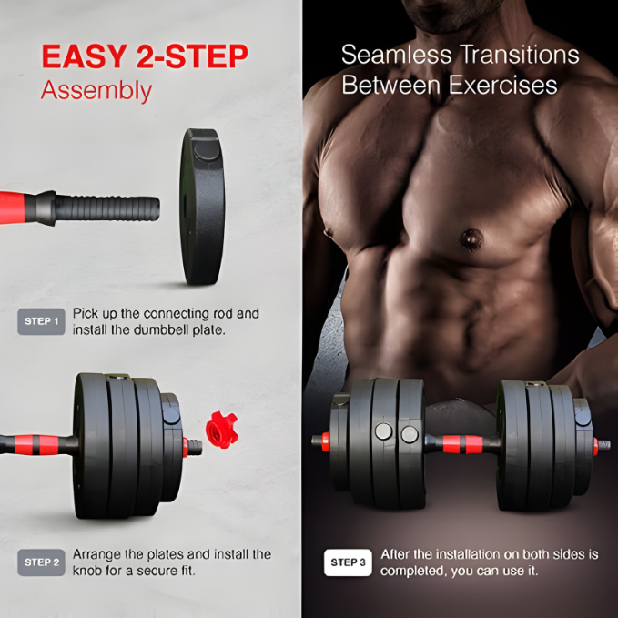 Sparnod Fitness Adjustable Dumbbells, SCD-30