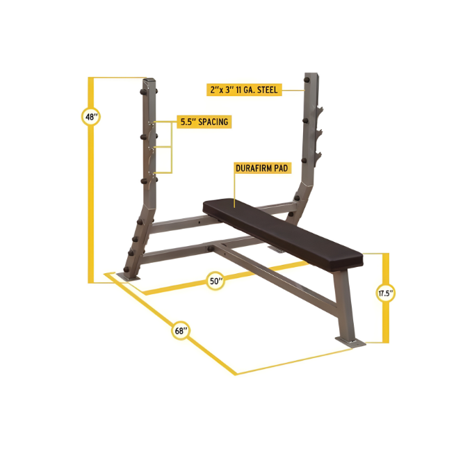 Body Solid Flat Olympic Bench, Sfb349G