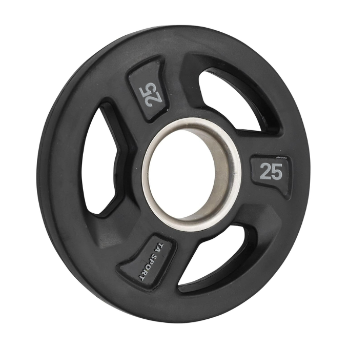 Ta Sport, Olympic Rubber Plate, P2470, Black 25 Kg