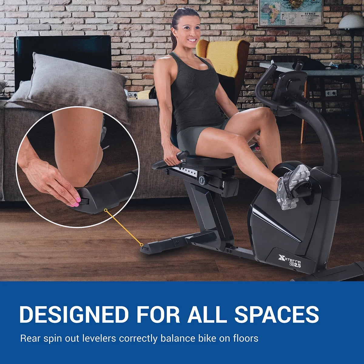 XTERRA Fitness SB2.5 Recumbent Bike with 24 Magnetic Resistance Levels
