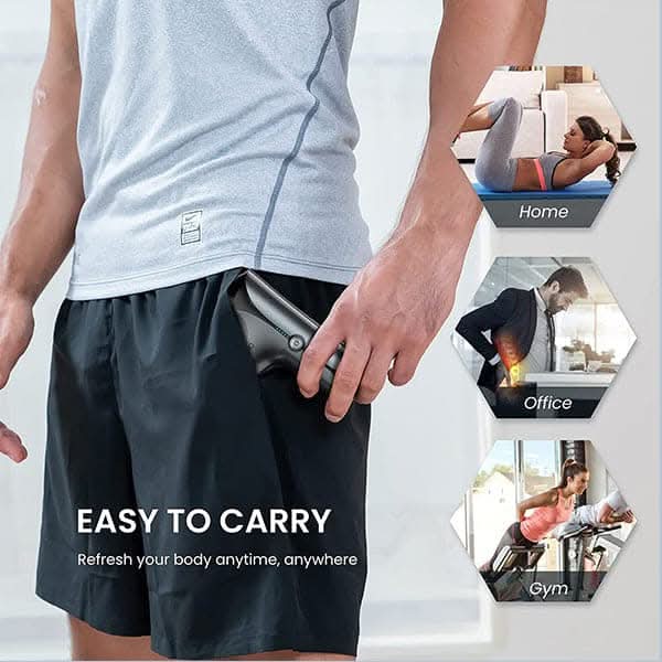 Renpho Handheld Portable Electric Body Massager?Deep Tissue Percussion Muscle Massage Gun for Athletes with 5 Speeds, Ultra Small & Quiet Massagers for Home Office Gym