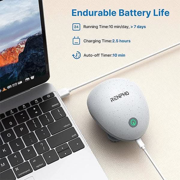 Renpho Waterproof Portable Electric Scalp Massager with 4 Replacement Massage Heads