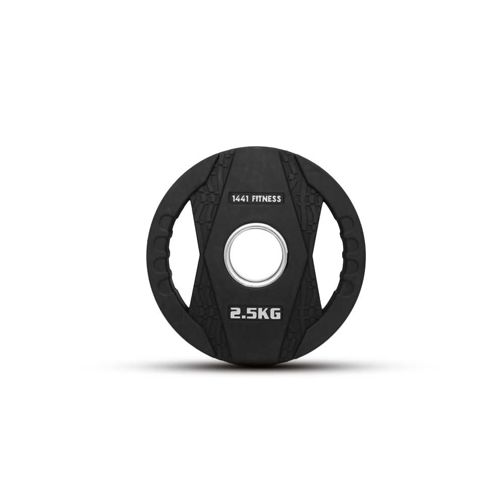 1441 Fitness Black Rubber Dual Grip Plate - 2.5 kg to 20 Kg (Sold as per Piece) 2.5 KG