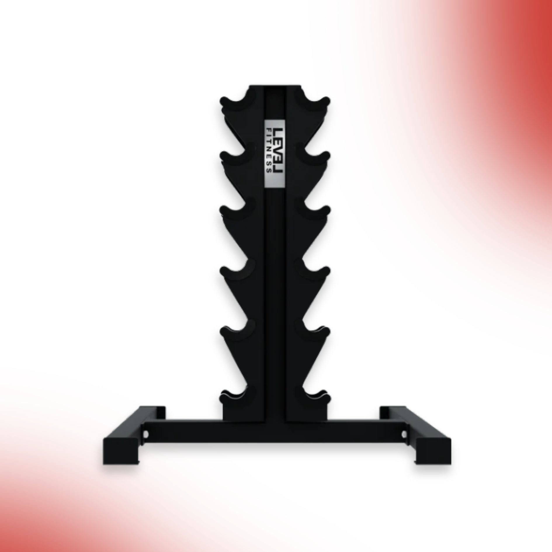 Level Fitness New Vertical 6 Pair Dumbbell Rack