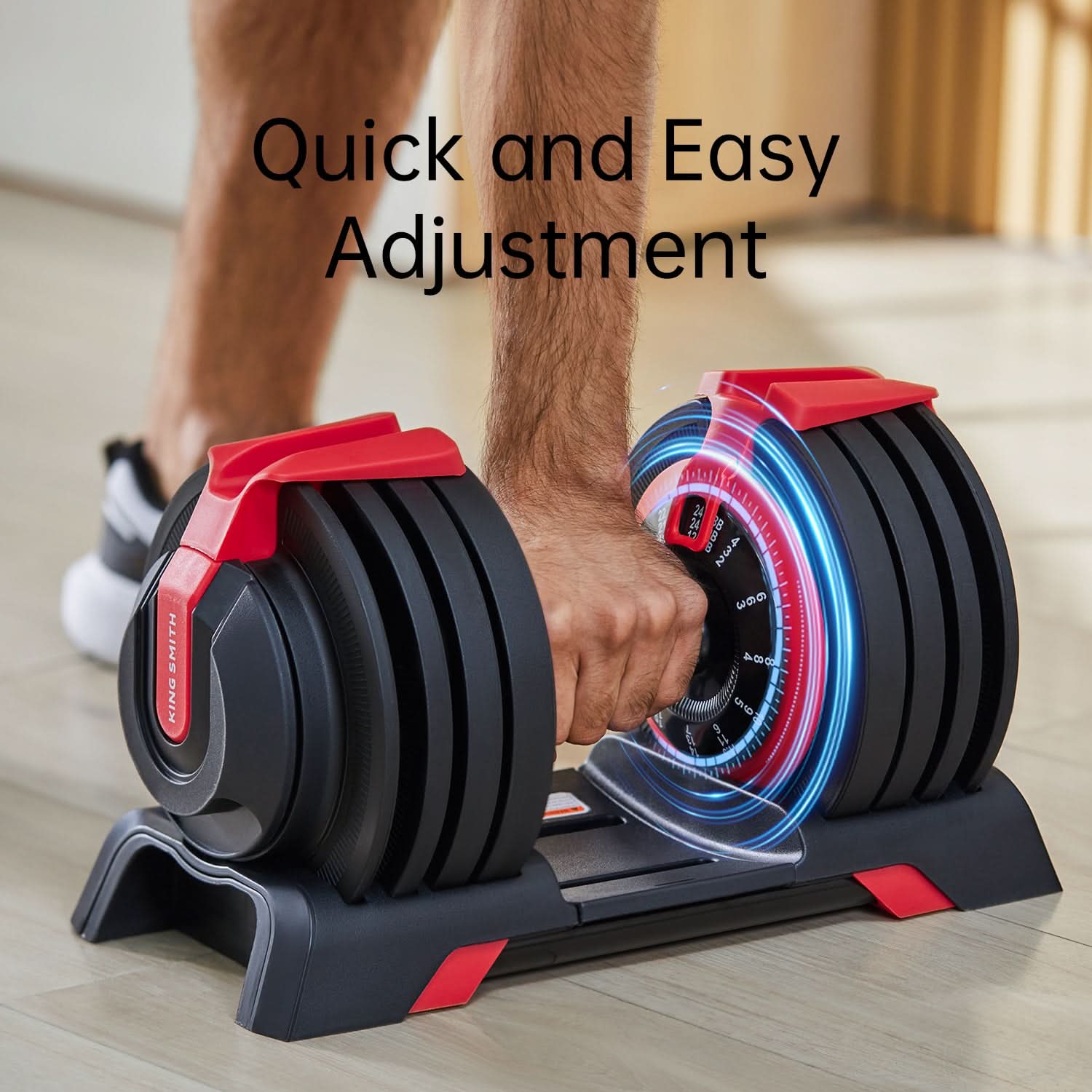 Kingsmith Adjustable Dumbbell, 24KG - Sold as Pair