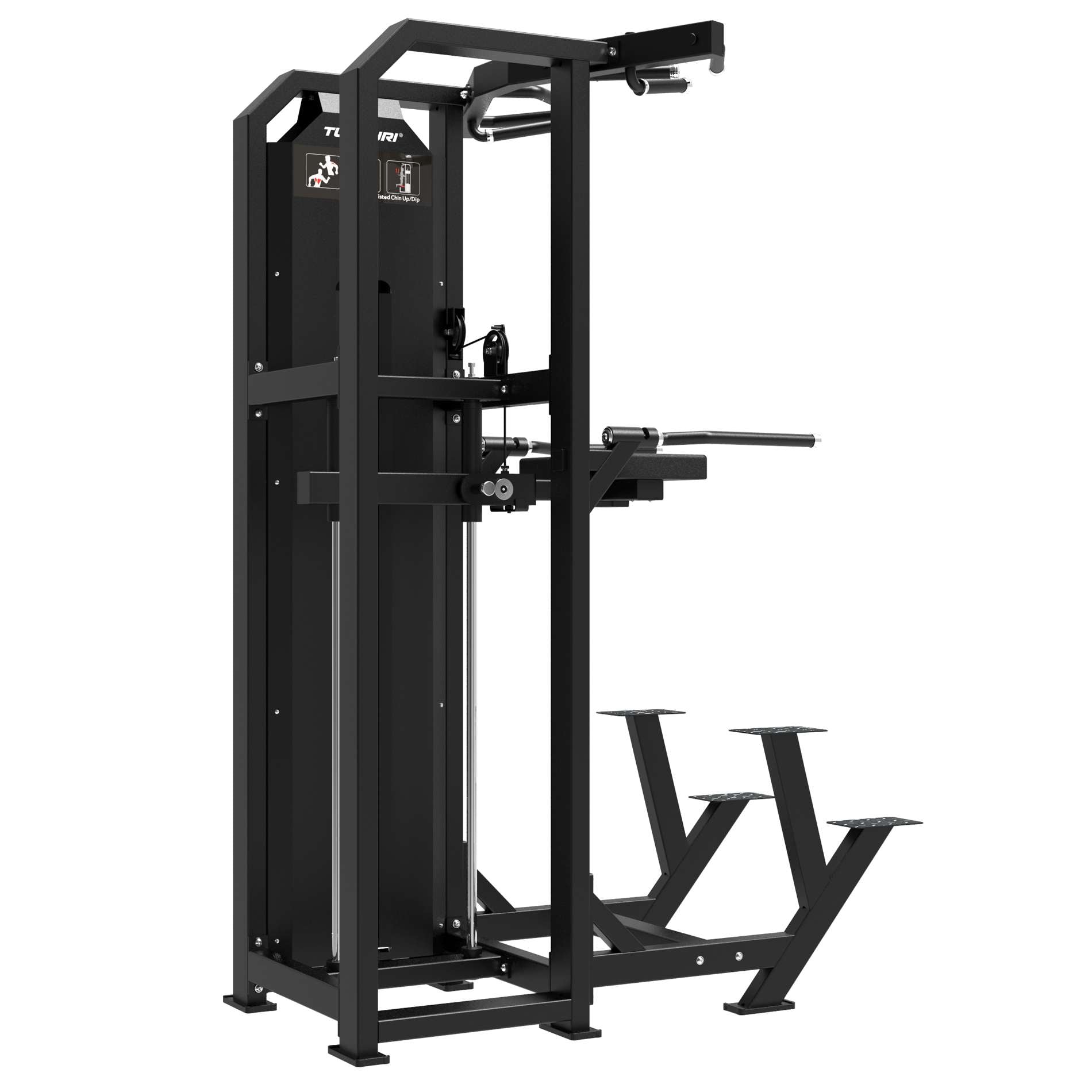 Tunturi Platinum - Dual Assisted Chin Up/Dip - Selectorized - V-series