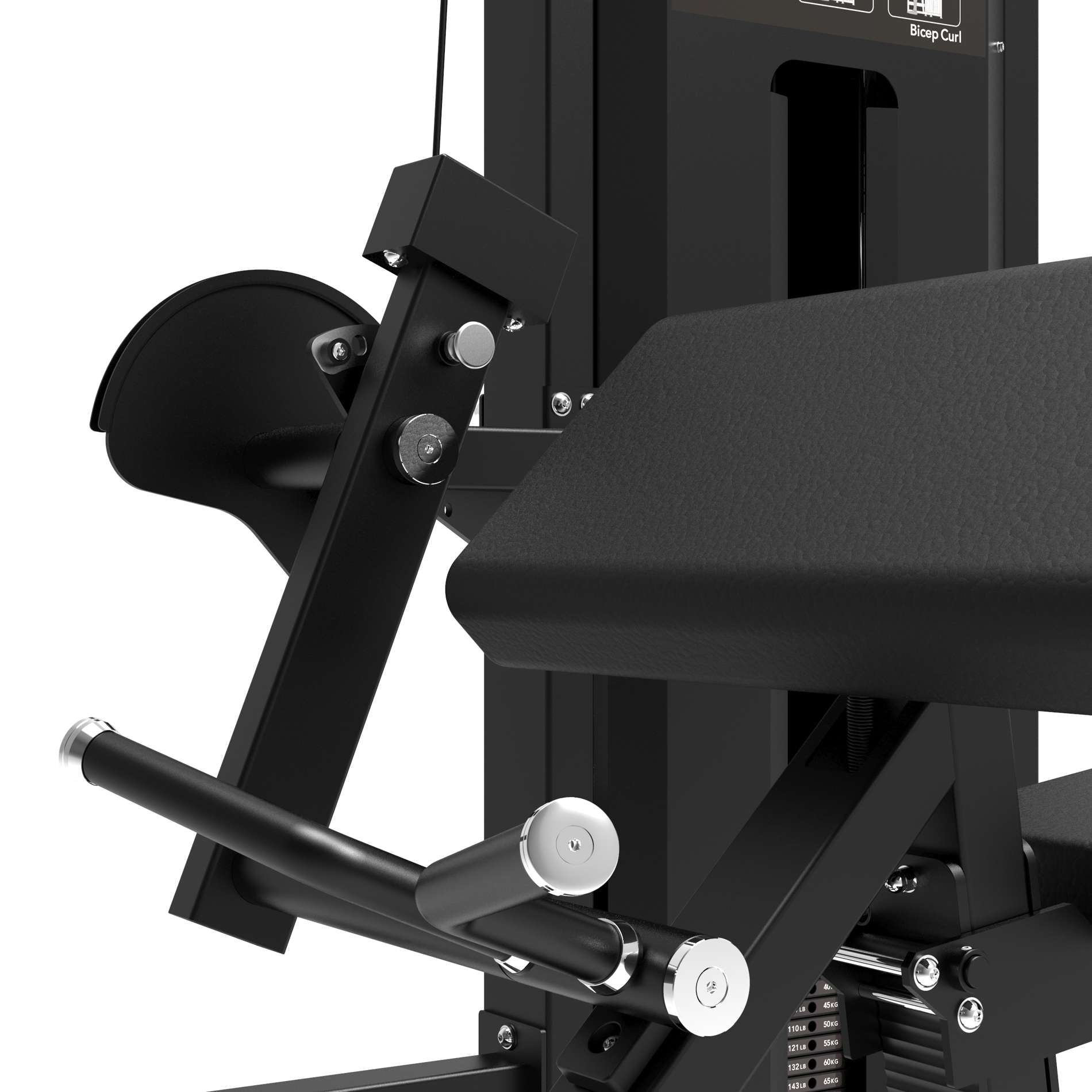 Tunturi Platinum Bicep Curl Strength Station - Selectorized - V-Series