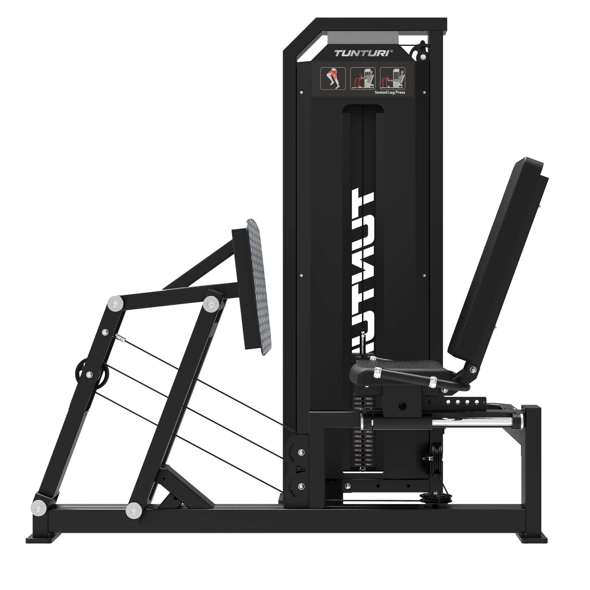 Tunturi Platinum Seated Leg Press Strength Station - Selectorized - V-Series
