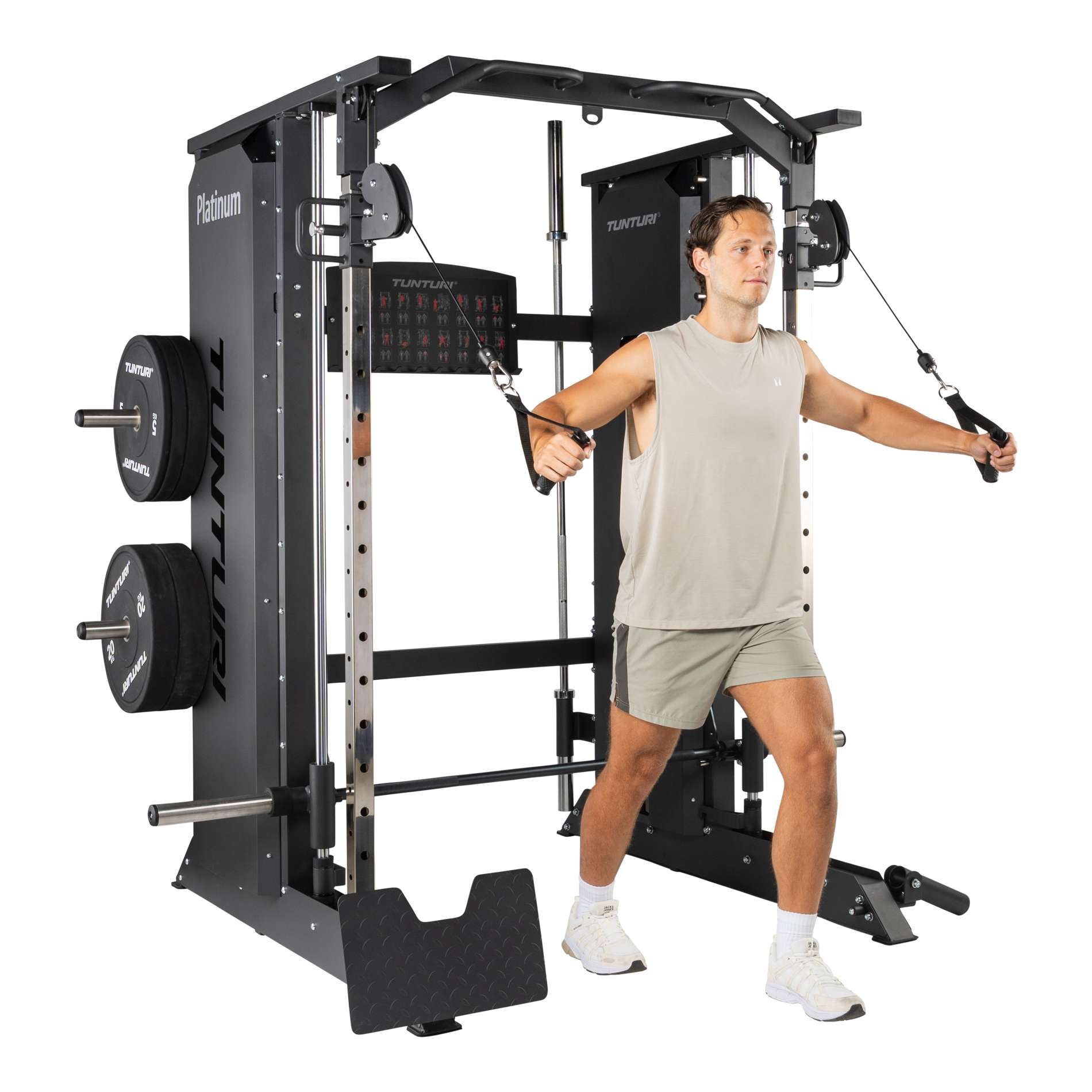 Tunturi Platinum - Full Smith/Functional trainer - Selectorized - V-series