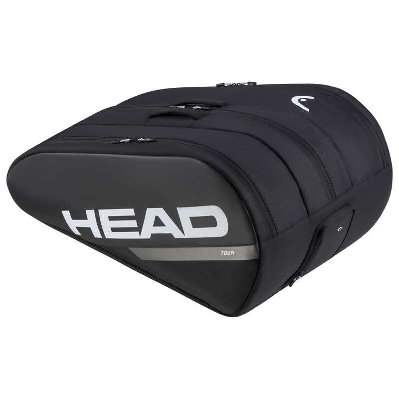 Head Tour Racket Bag XL, 12 Racket Bag Black White