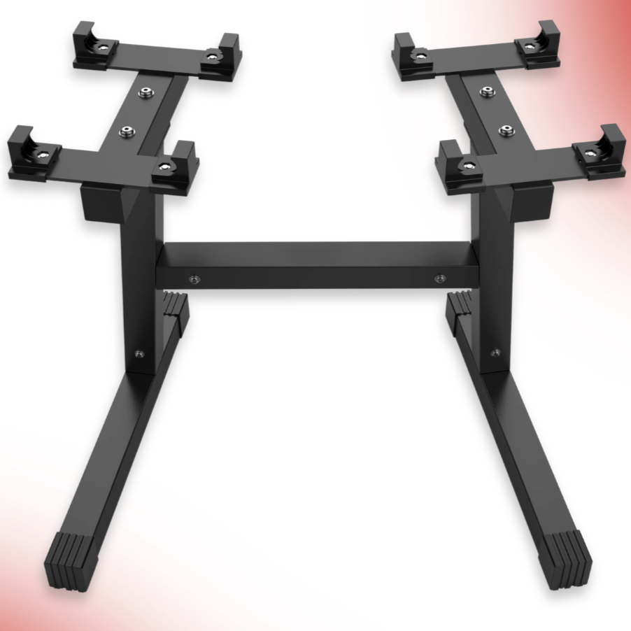 Level Fitness Adjustable Dumbbell Rack Stand For Home Gym