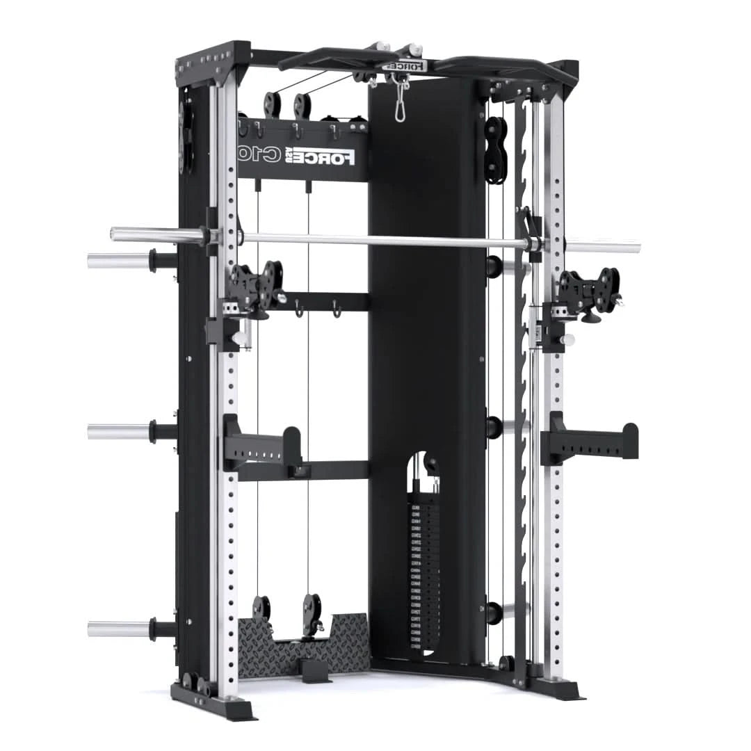 Force USA C10 All-In-One Trainer – Multifunctional Smith Machine, Power Rack & Cable Pulley System
