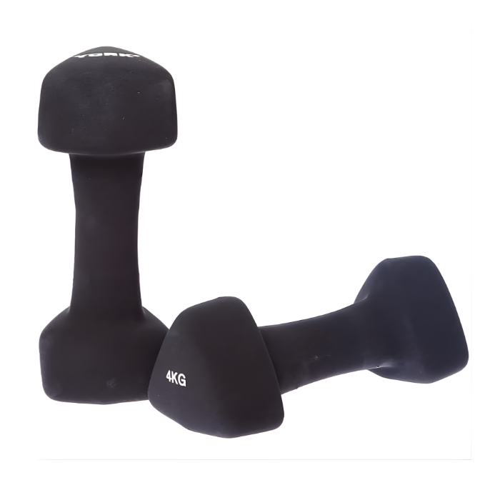 York, Fitness Trangle Neoprene Dumbell, 60486, Black