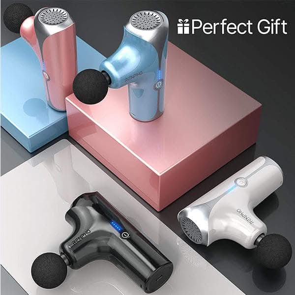 Renpho Handheld Portable Electric Body Massager?Deep Tissue Percussion Muscle Massage Gun for Athletes with 5 Speeds, Ultra Small & Quiet Massagers for Home Office Gym