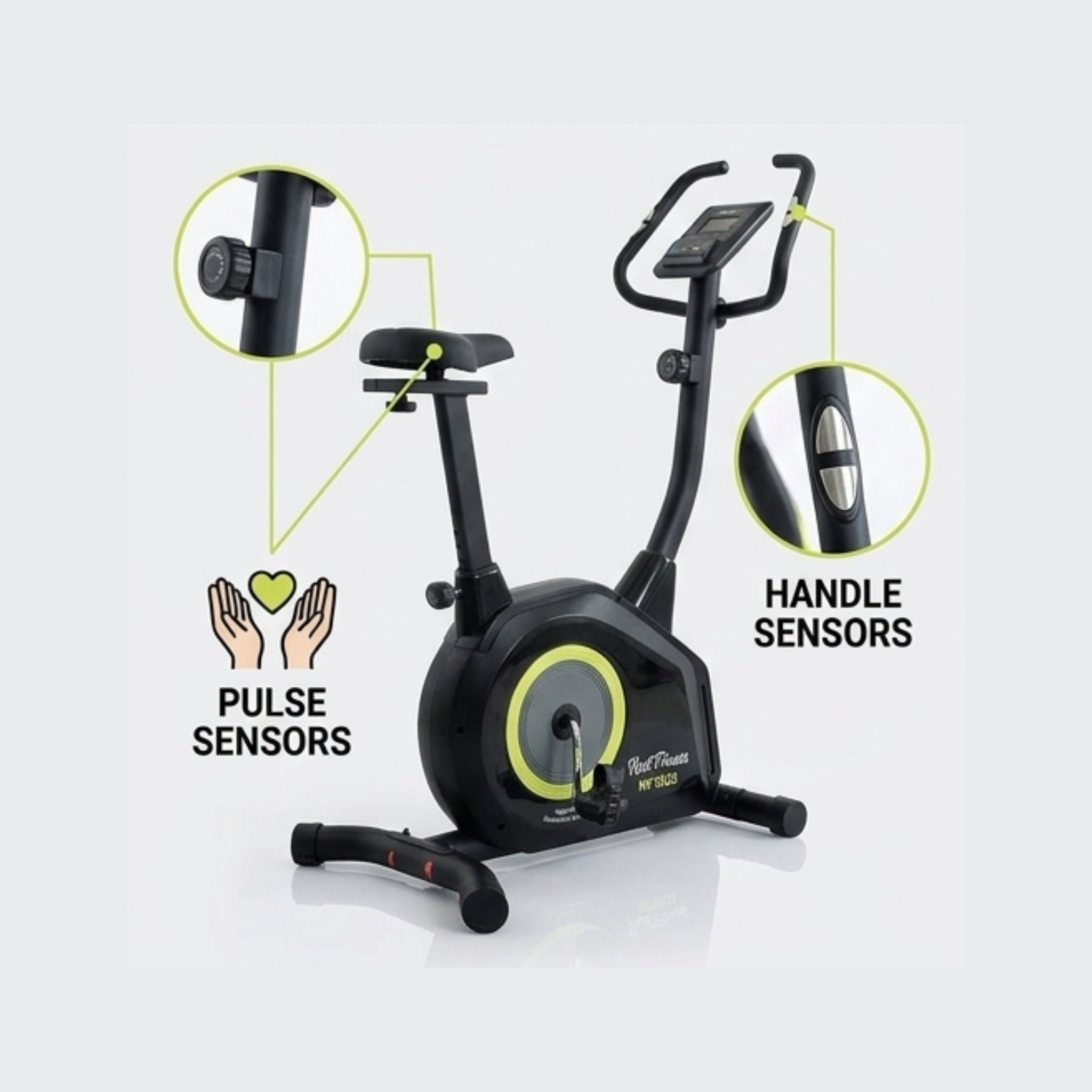Nest Fitness NF1020 Magnetic Exercise Bike | Upright Exercise Bike