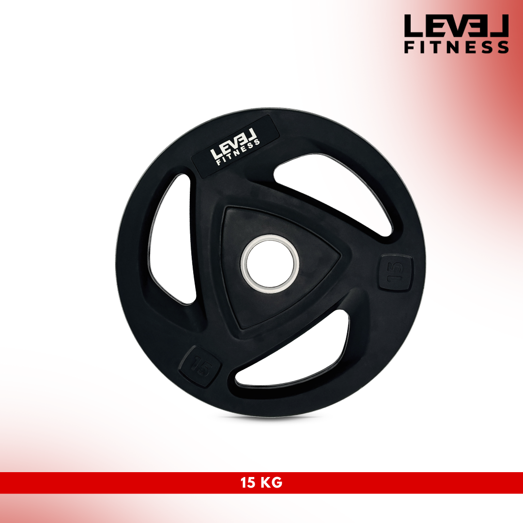 Level Fitness Tri-Grip Strength Set | 80 Kg Weight Plate Combo