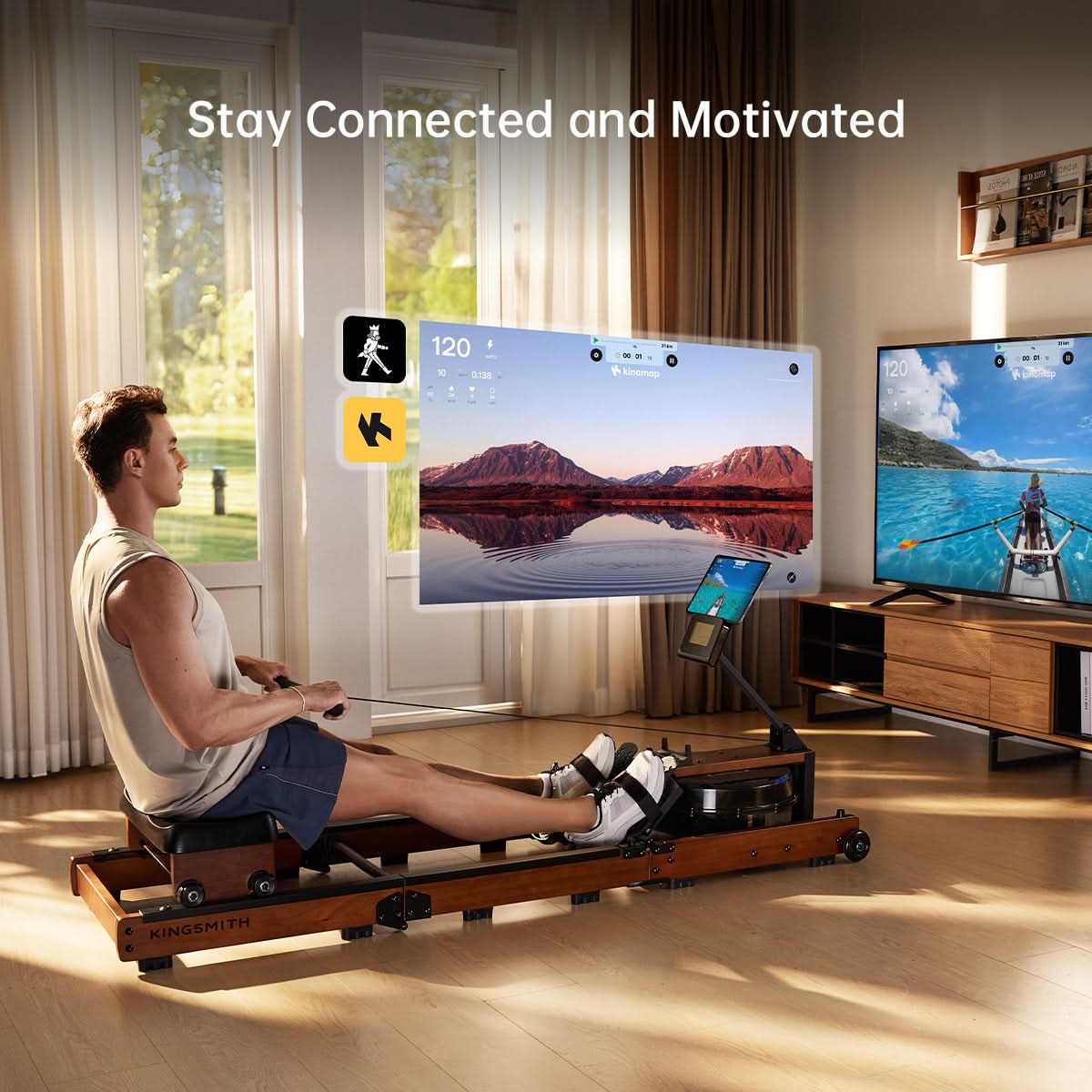 Kingsmith WR3L Foldable Water Rowing Machine