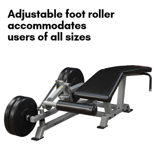 Body Solid LVLC Leverage Leg Curl Machine – Hamstring Isolation Trainer