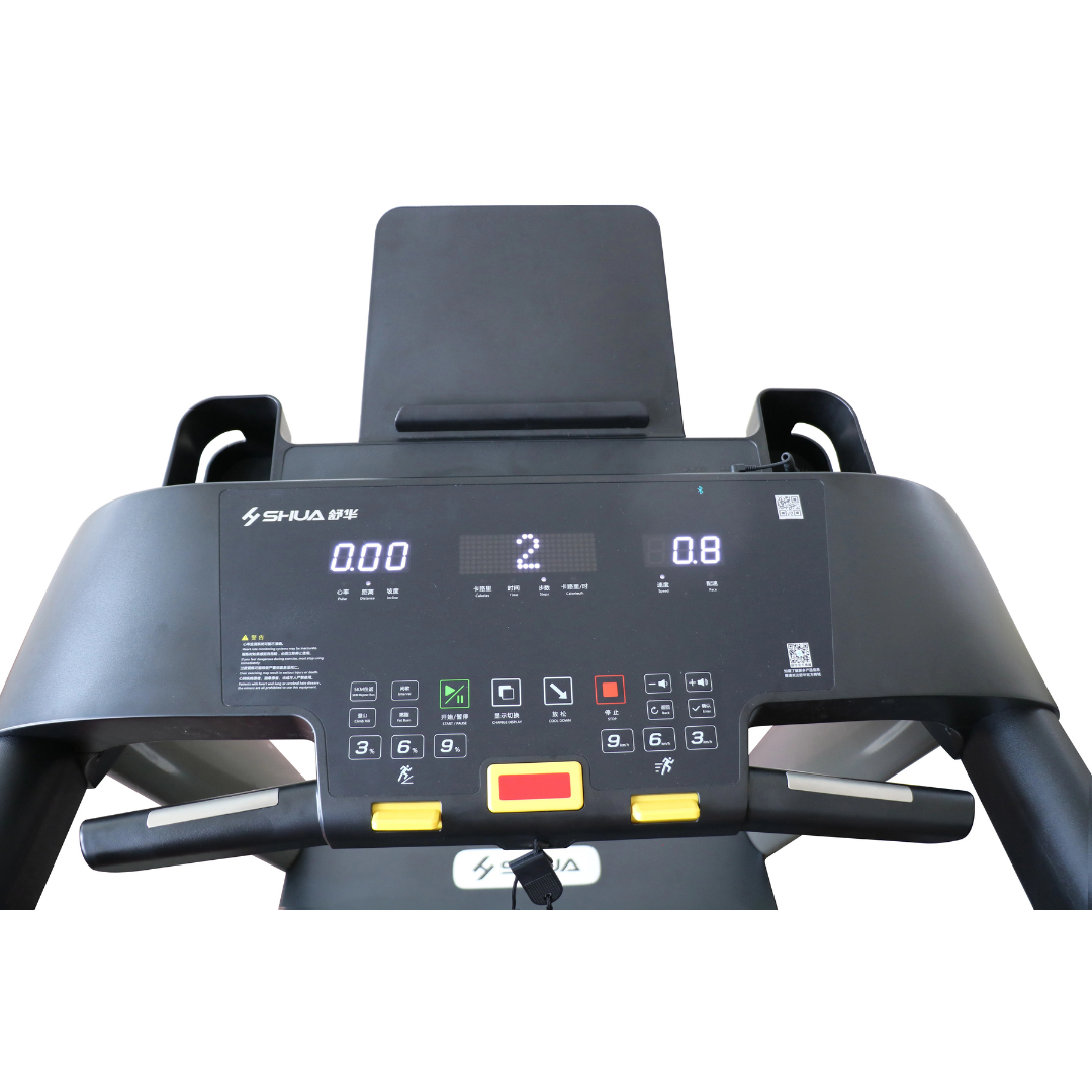 SHUA, Commercial Treadmill SH-T9100, Silver Gray, Black