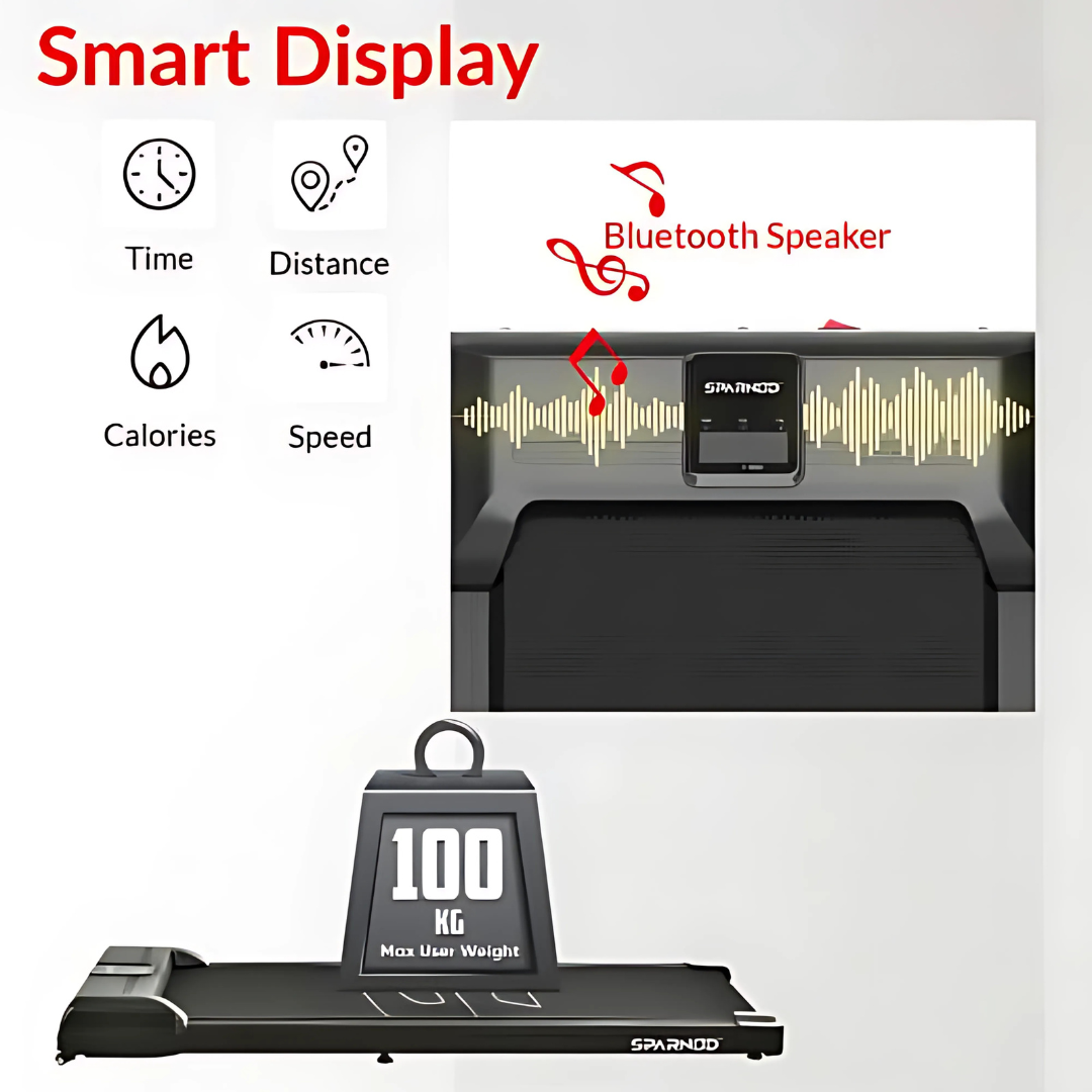 Sparnod Fitness, Walking Pad Treadmill for Home/Office, STH-3004
