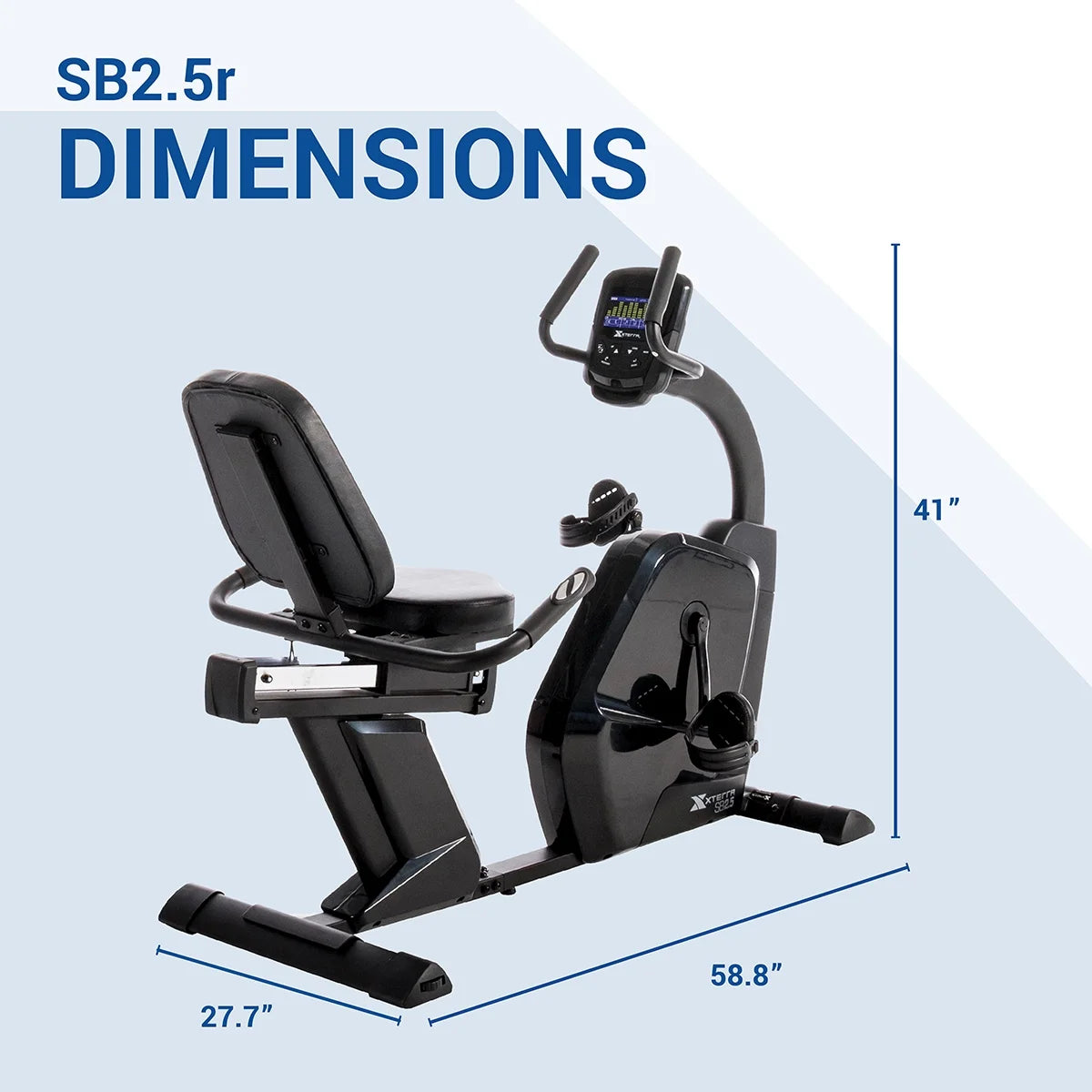 XTERRA Fitness SB2.5 Recumbent Bike with 24 Magnetic Resistance Levels