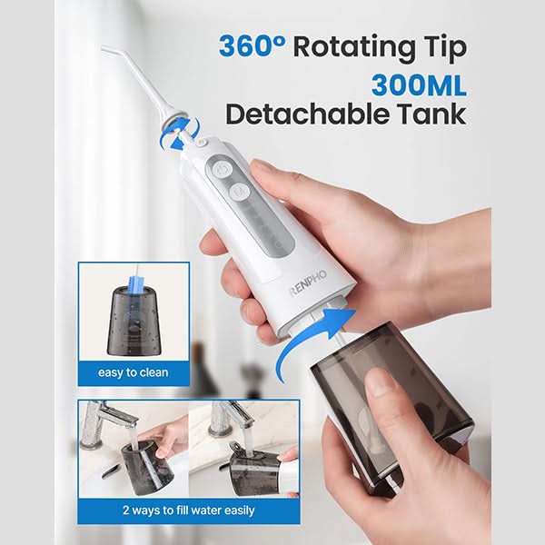 RENPHO 300ml Waterproof Dental Flosser Oral Irrigator
