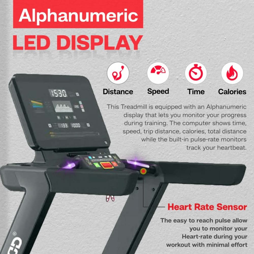 Sparnod Fitness Motorized Walking and Running Commercial Treadmill, STC-5775