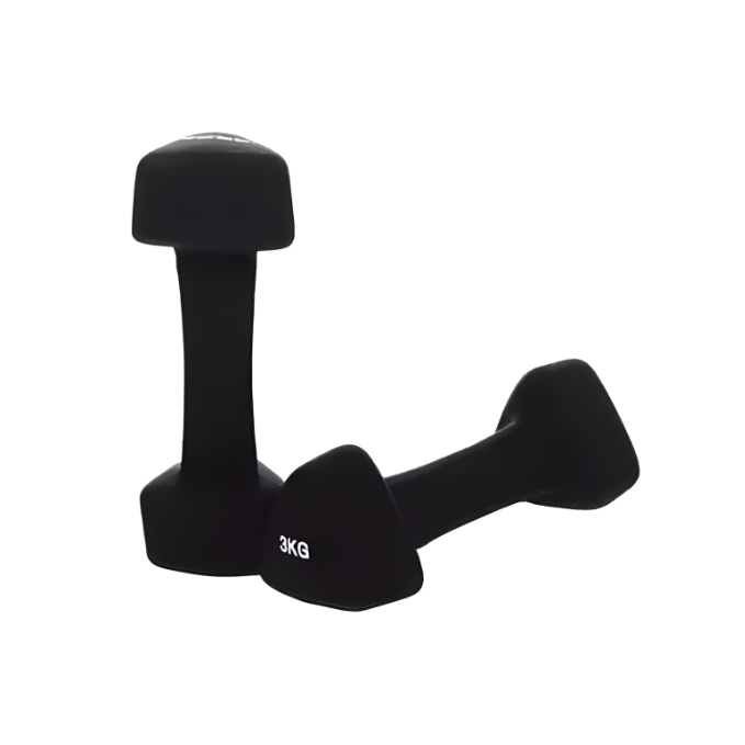York, Fitness Trangle Neoprene Dumbell, 60486, Black