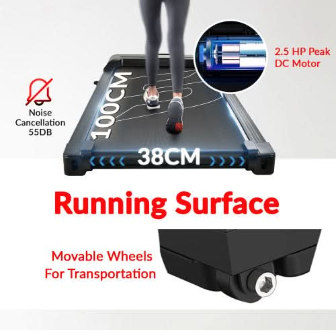 Sparnod Fitness, Walking Pad Treadmill for Home/Office, STH-3004