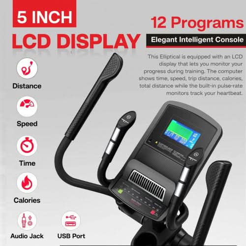 Sparnod Fitness SET-440 Semi-Commercial Elliptical Cross Trainer – Cardio Machine