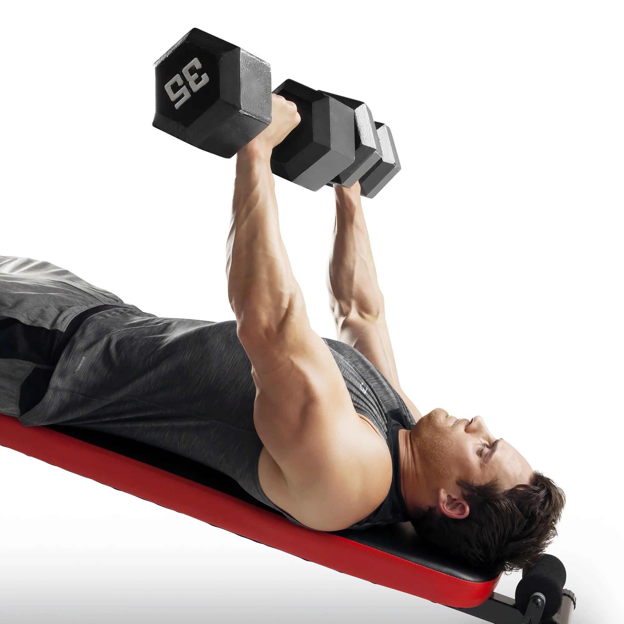 Marcy SB‑4606 Folding Utility Slant Board – Headrest Bench UAE