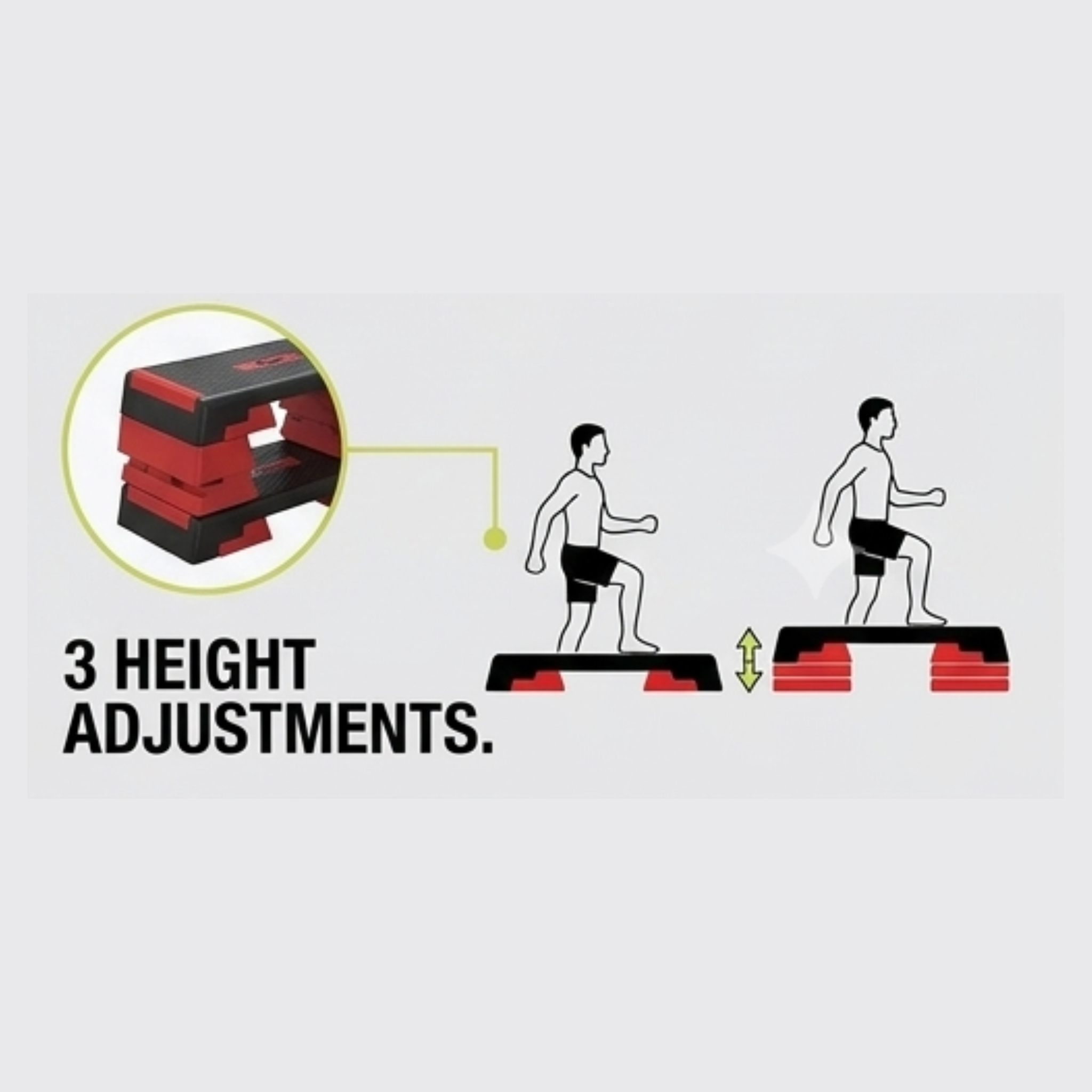 Fitgenix Adjustable Aerobic Step