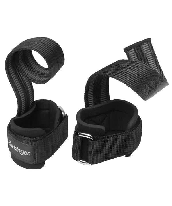 Harbinger Big Grip Pro Lifting Straps – Black